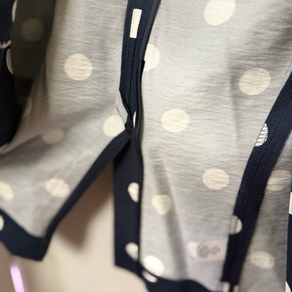 LC Lauren Conrad Navy Polka Dot Blazer - Picture 5 of 6